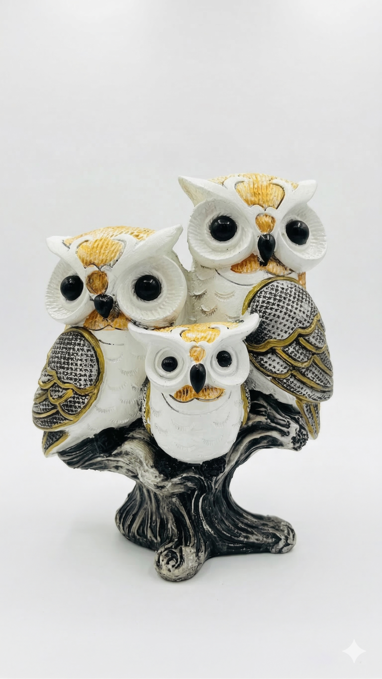Owl Resin Showpiece for Home Decor