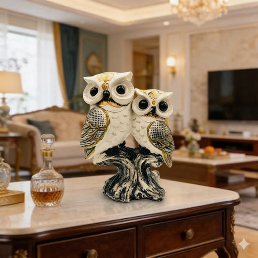 Owl Resin Showpiece for Home Decor