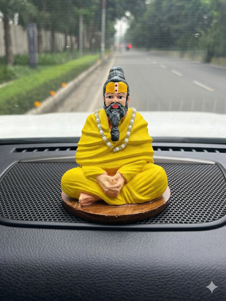 Premanand Ji Maharaj Idol for Car Dashboard
