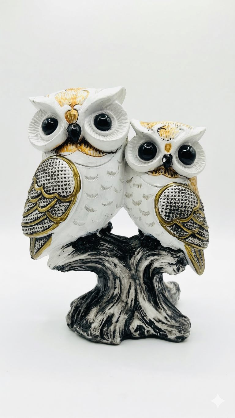 Owl Resin Showpiece for Home Decor