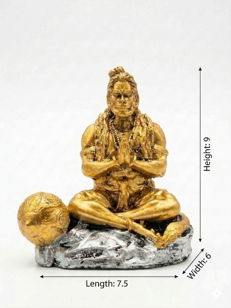 Hanuman Meditation Idol 9 cm
