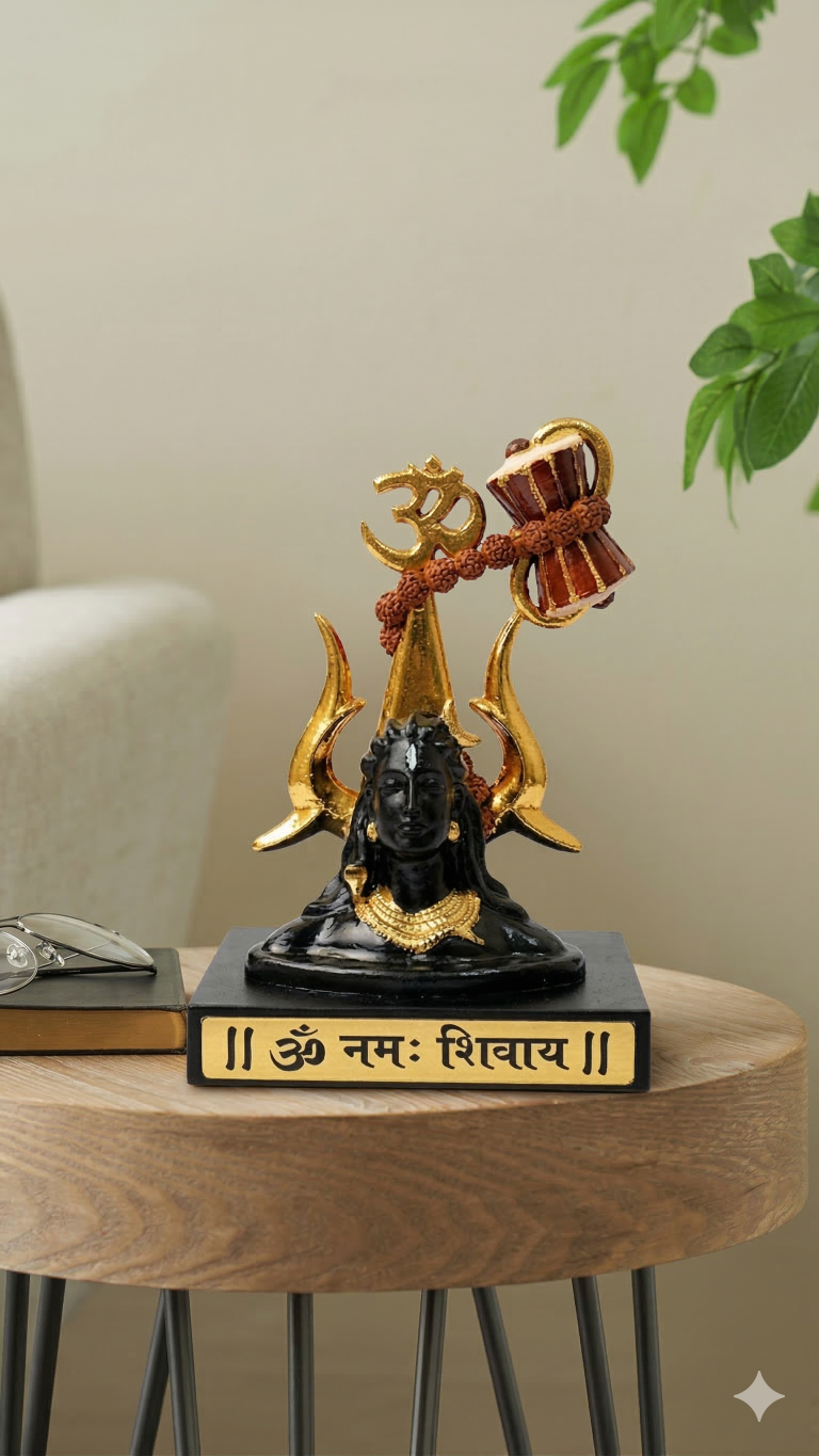 Shiva Idol with Trishul Damru 11 cm