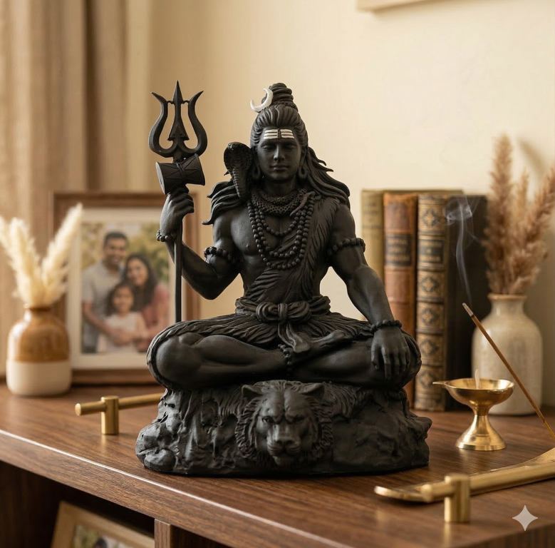 Shiva Meditation Idol 9 cm