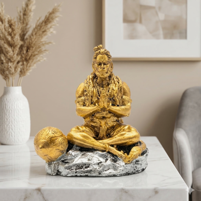 Hanuman Meditation Idol 9 cm