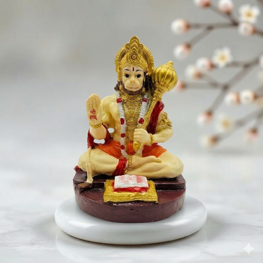 Hanuman Idol with Gada 9.5 cm