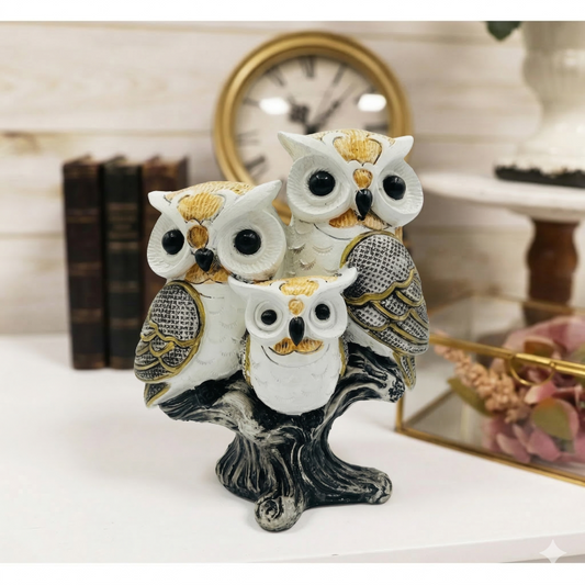 Owl Resin Showpiece for Home Decor