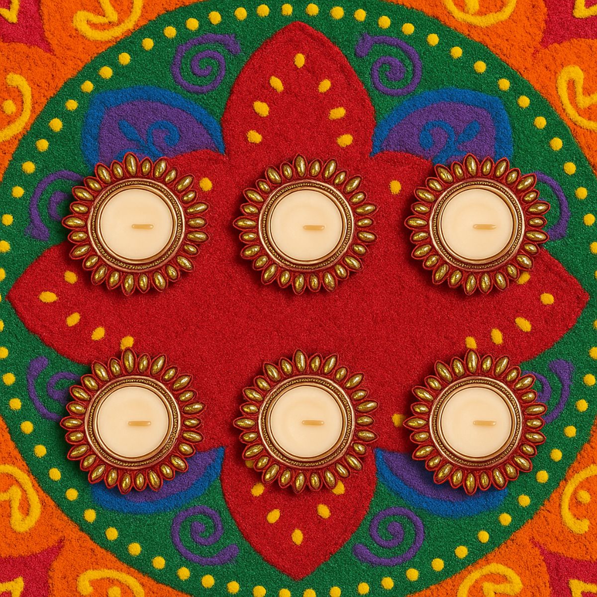 6Pc T-Light Holder Set