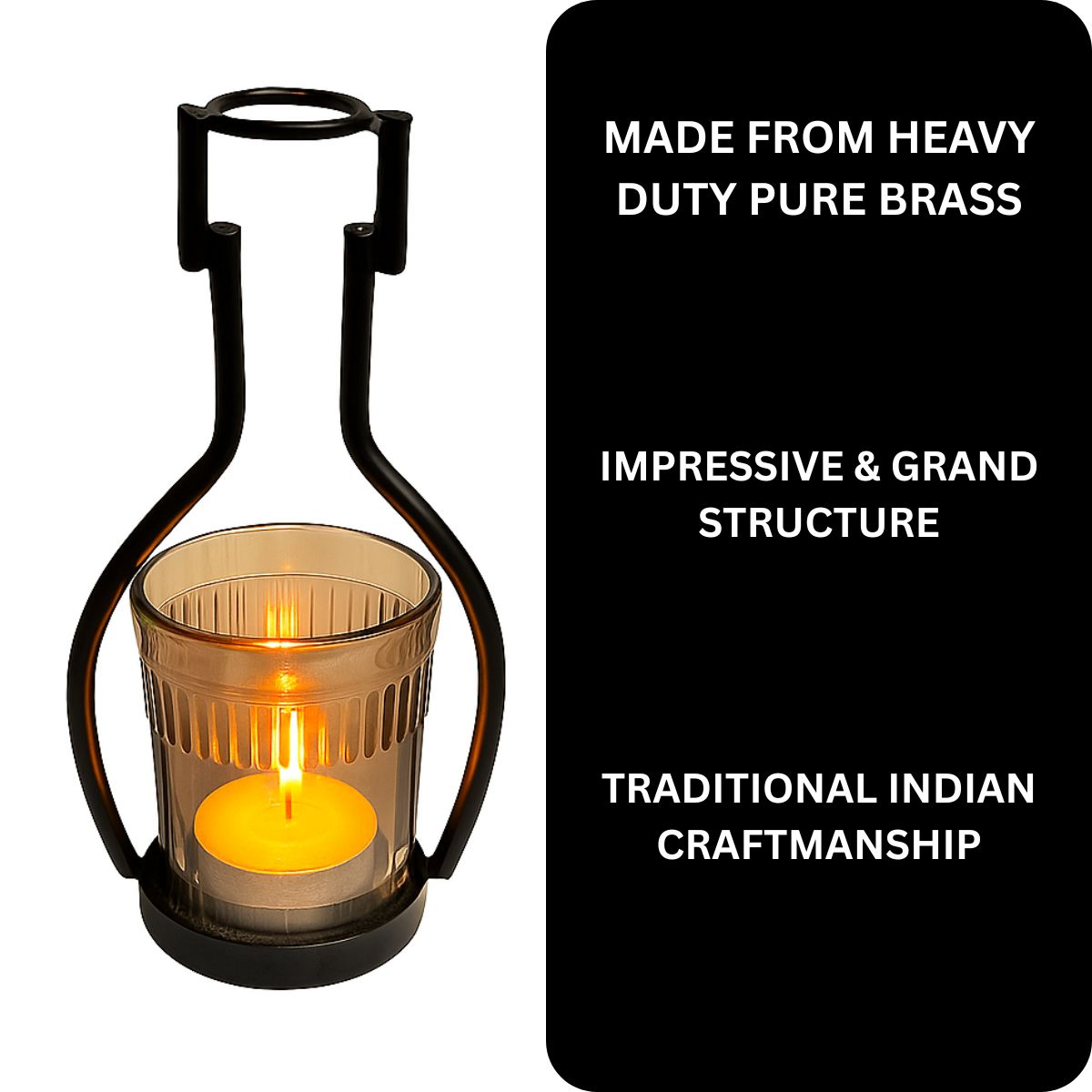Iron Brass Candle and Plant Holder