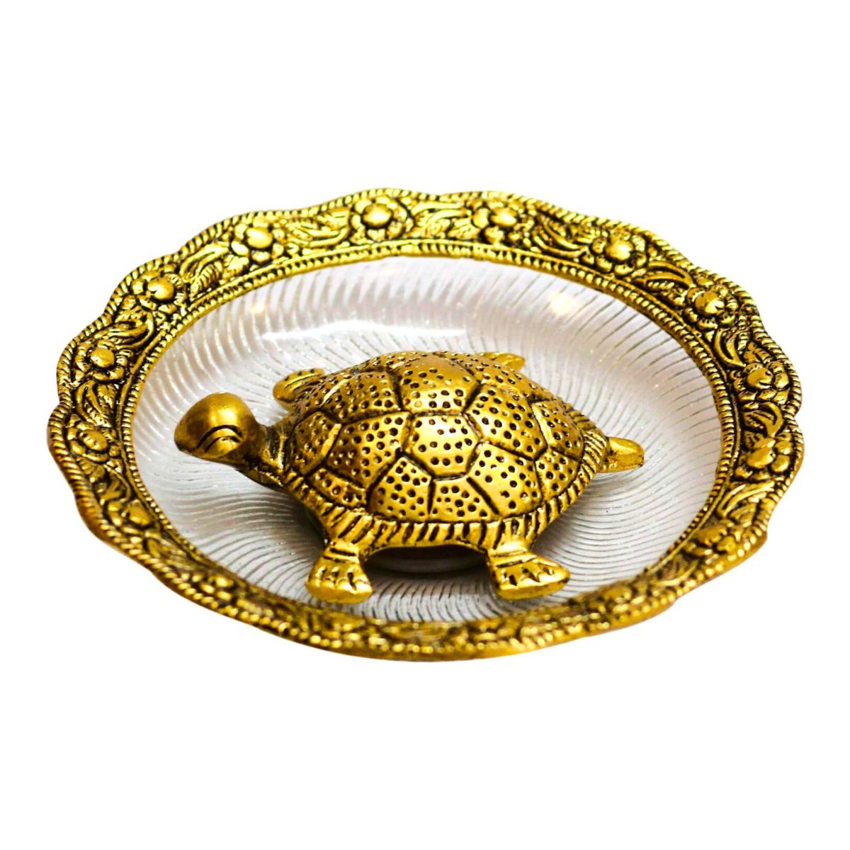 Tiny Shiny Tortoise Showpiece — Vastu Turtle Idol  for Home Decor and Gifting