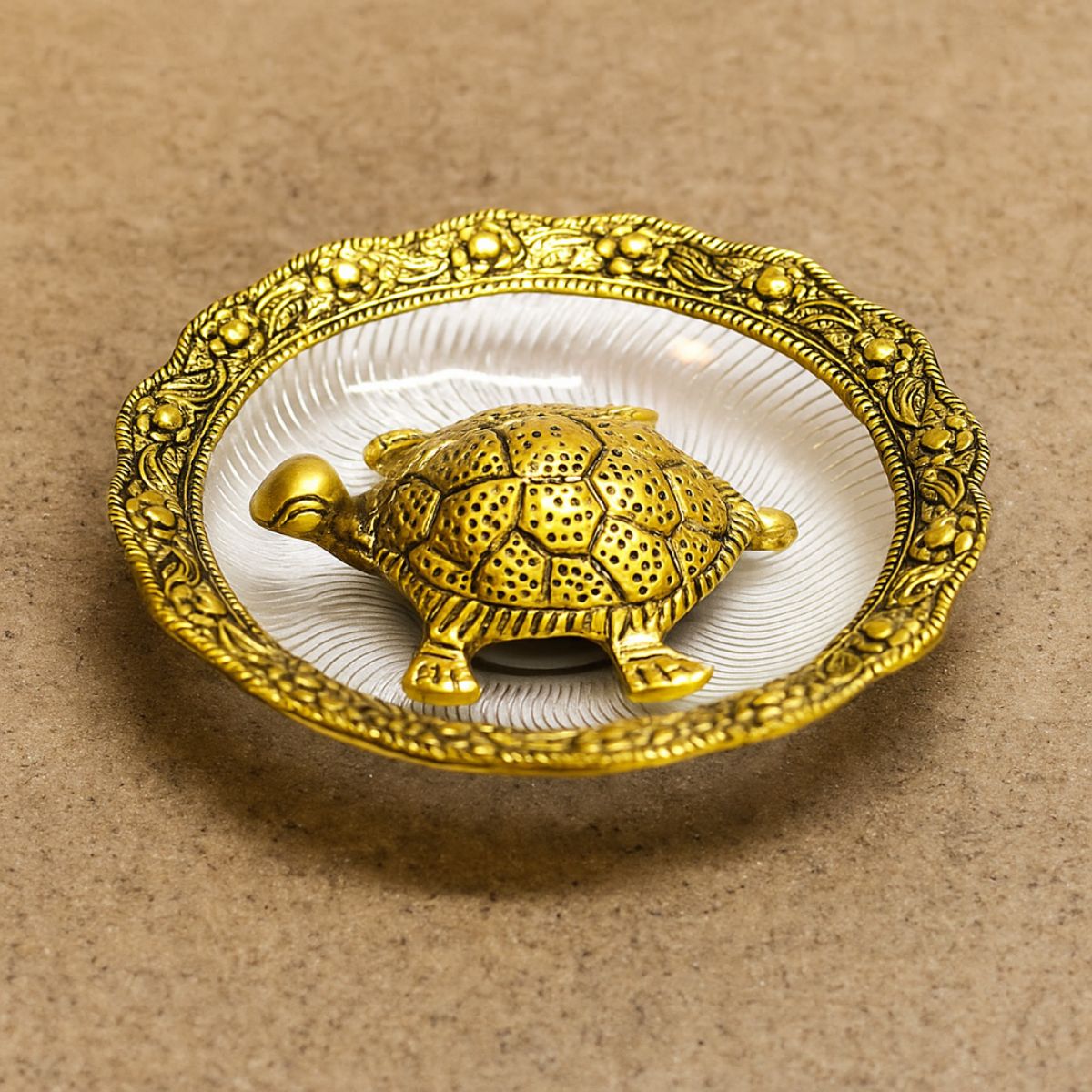 Tiny Shiny Tortoise Showpiece — Vastu Turtle Idol  for Home Decor and Gifting