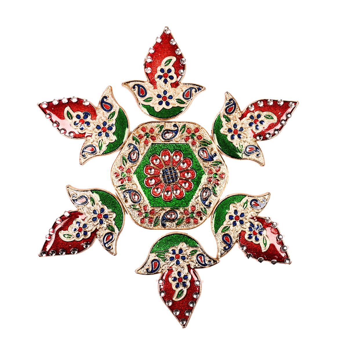 Diya Meena Stone Rangoli