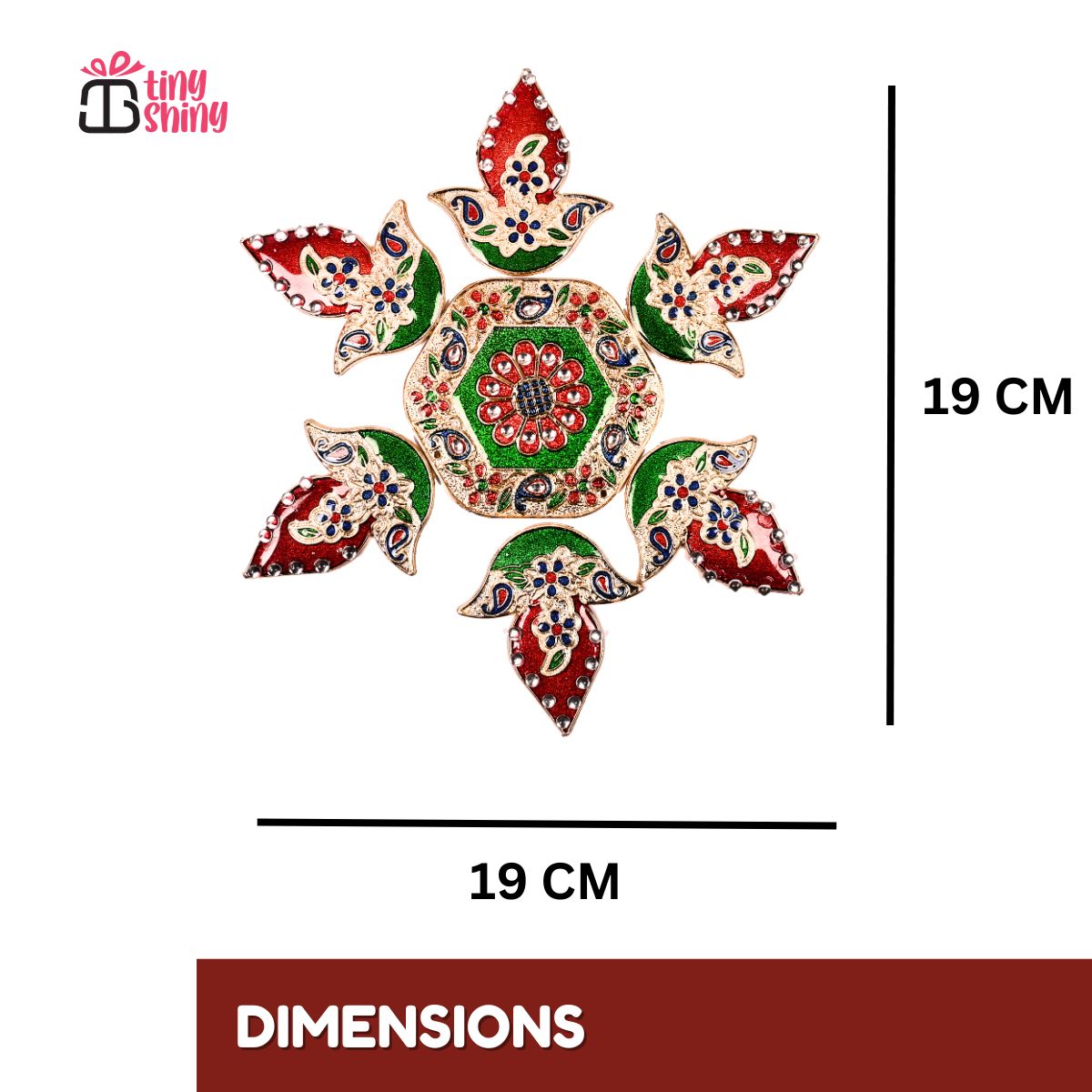 Diya Meena Stone Rangoli