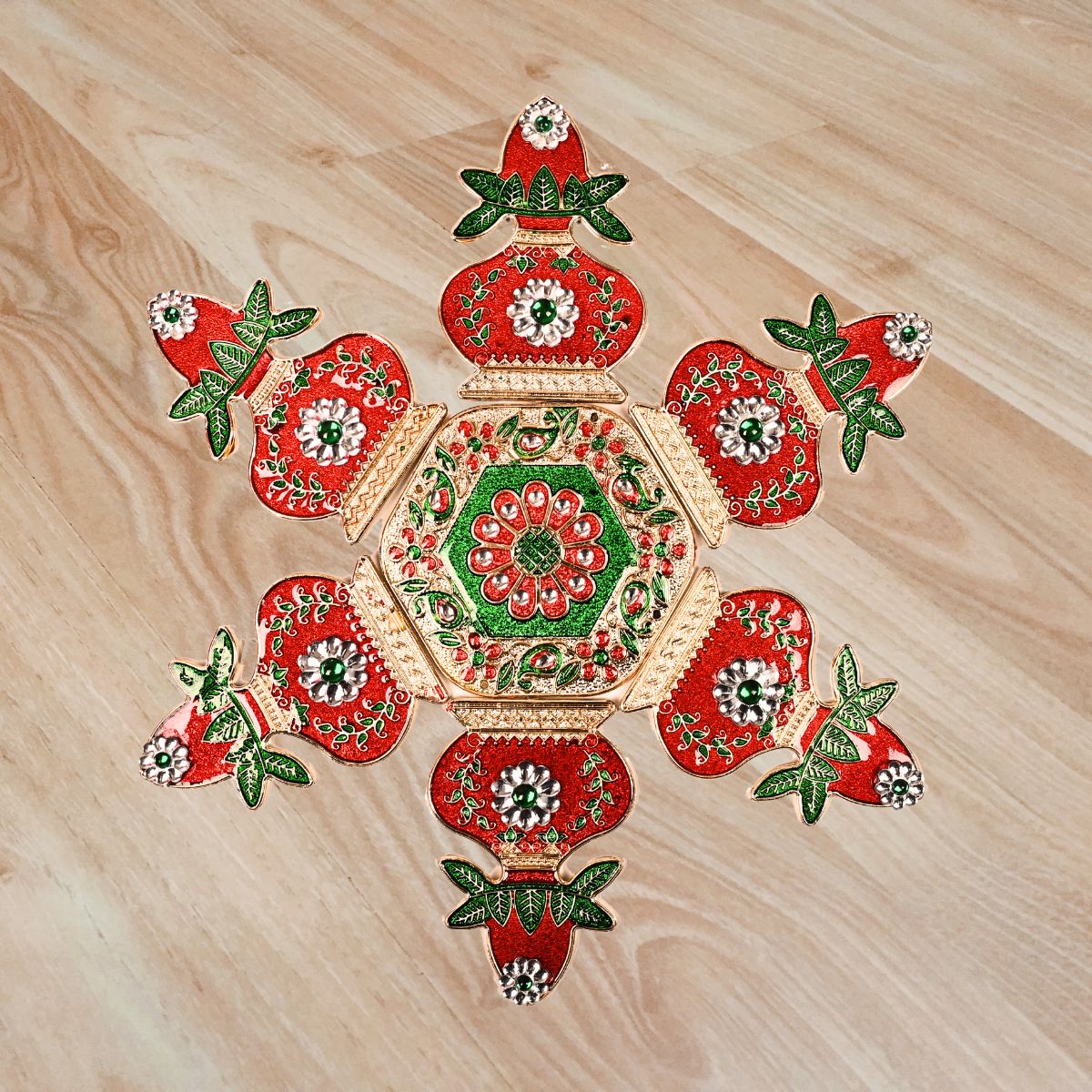 Kalash Meena Stone Rangoli
