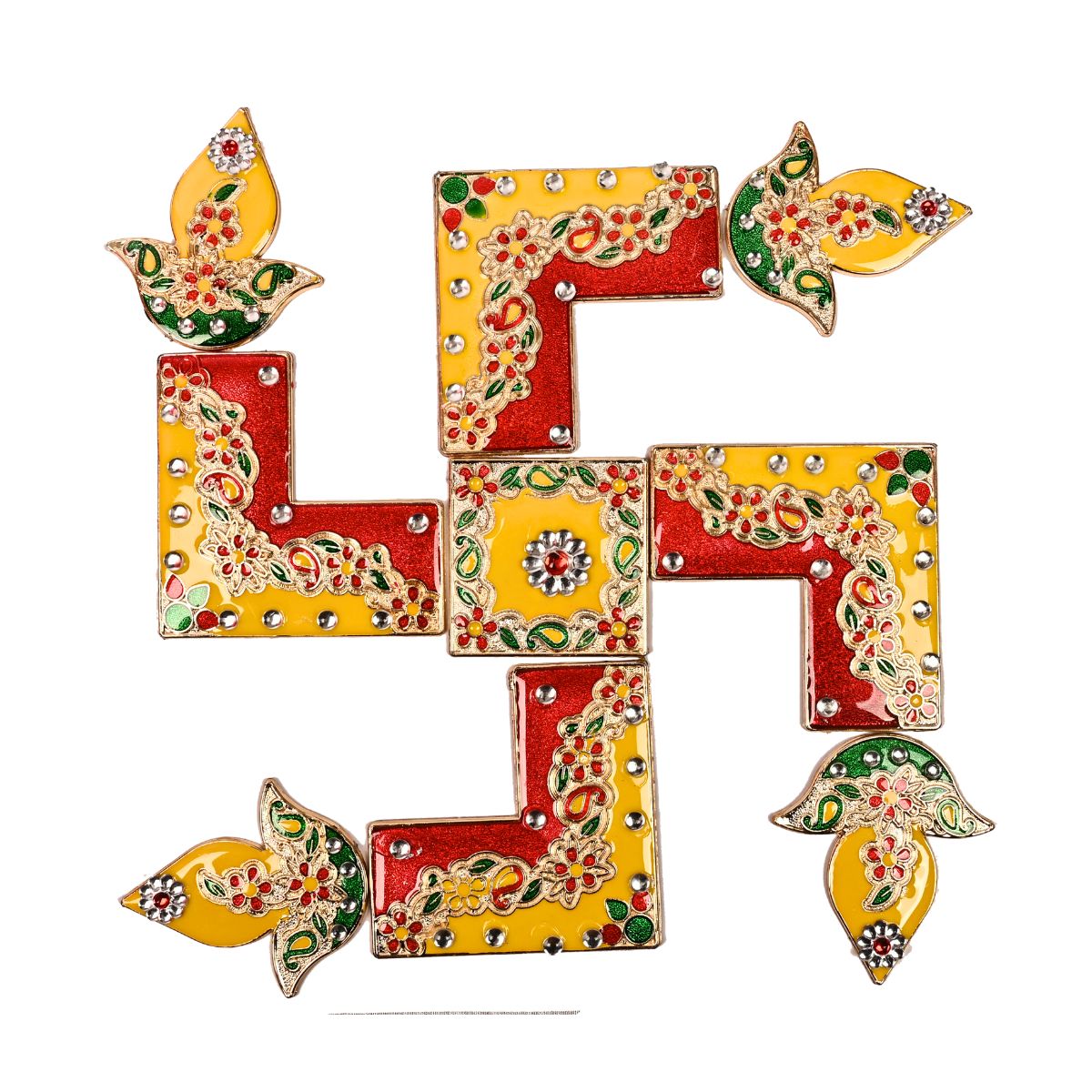 Swastik Meena Stone Rangoli