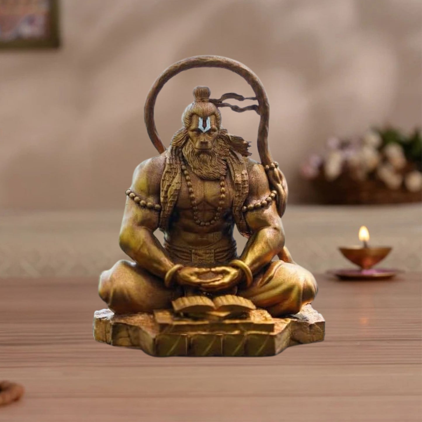 Tiny Shiny Tail Hanuman Ji Murti Dhyan Mudra
