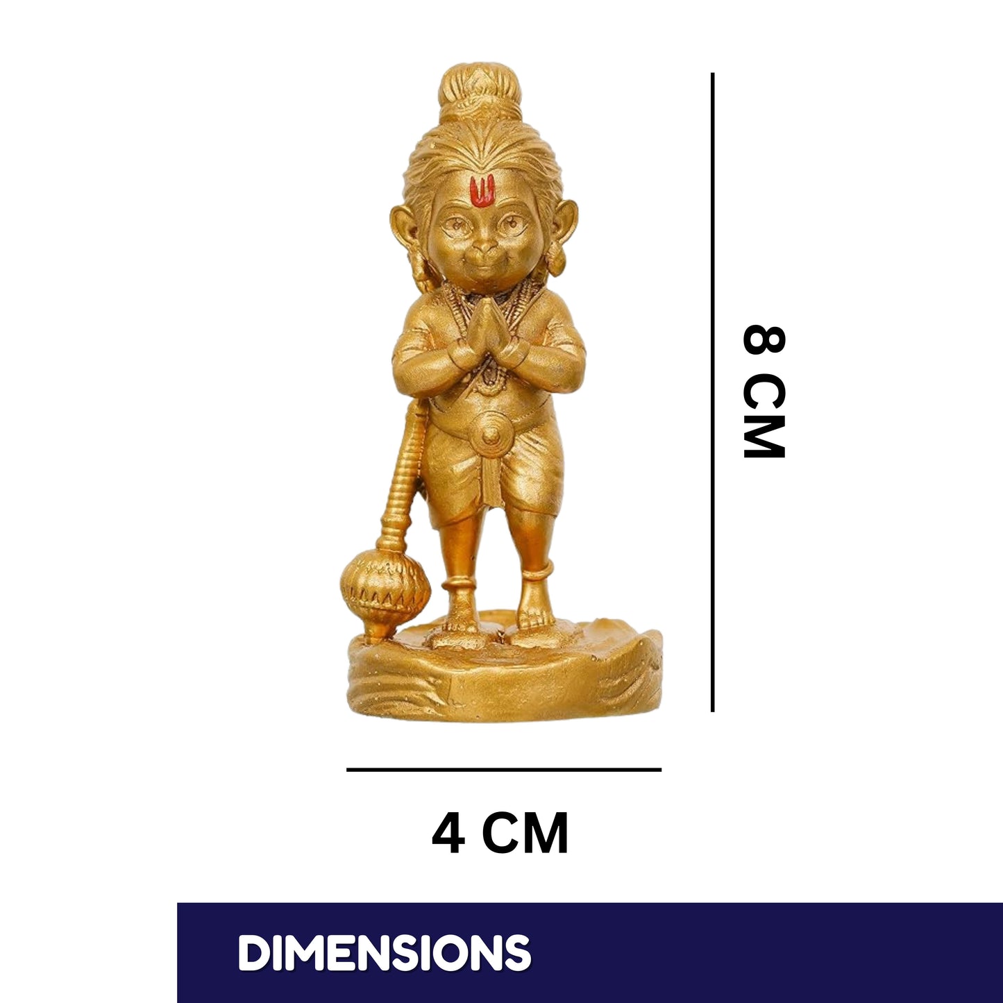 Tiny Shiny Bal Lord Hanuman Dhyan Mudra