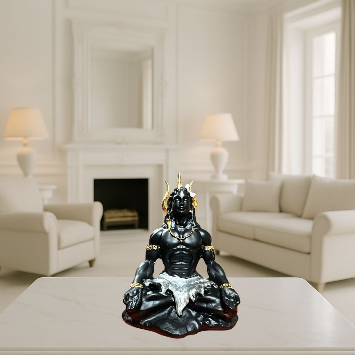 Tiny Shiny Adiyogi Shiv Idol Statue Murti | Mahadev Statue