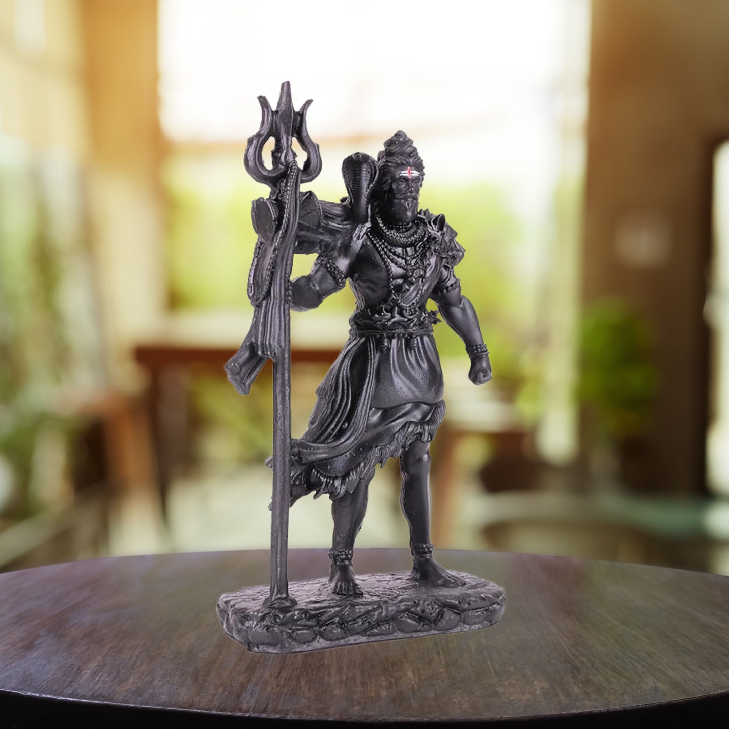 Tiny Shiny Standing Shiv Ji Statue Good Luck Gift