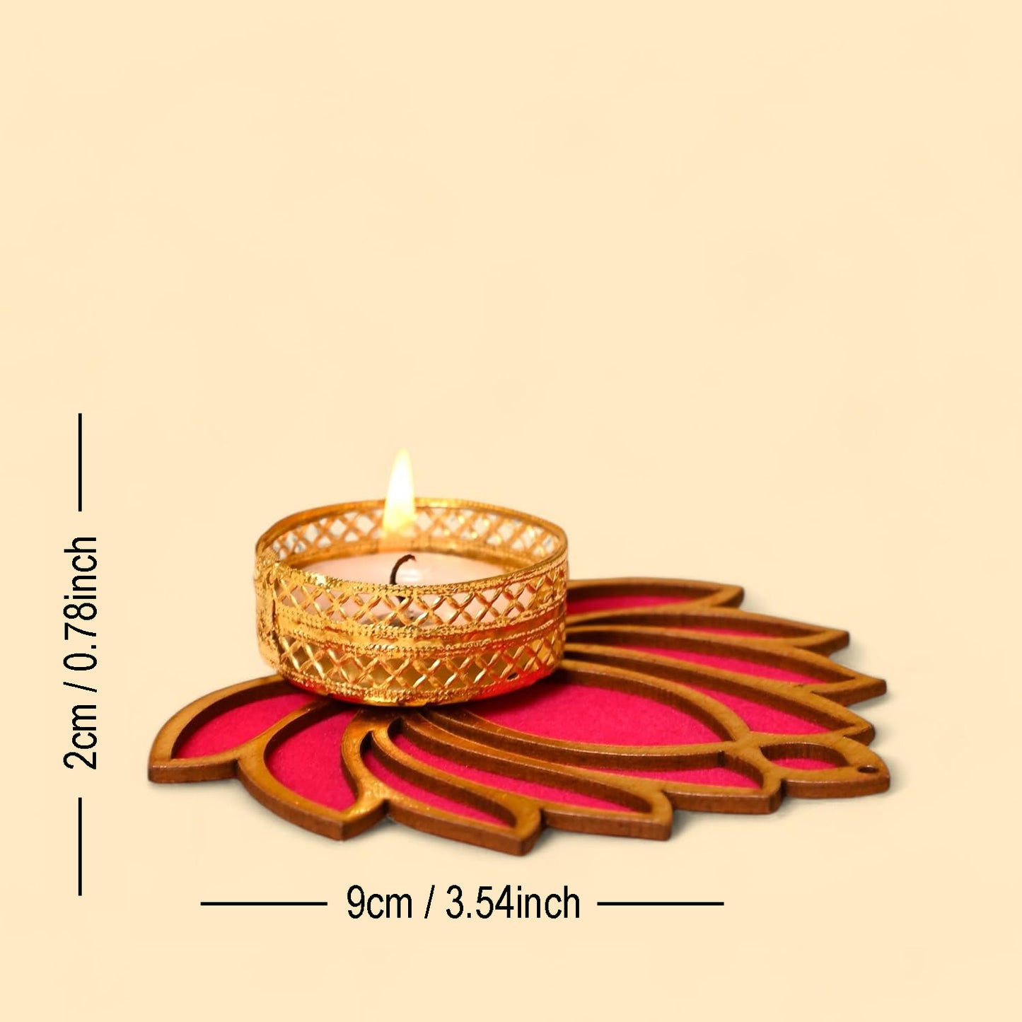 7 Pc Lotus T-Light Holder Set