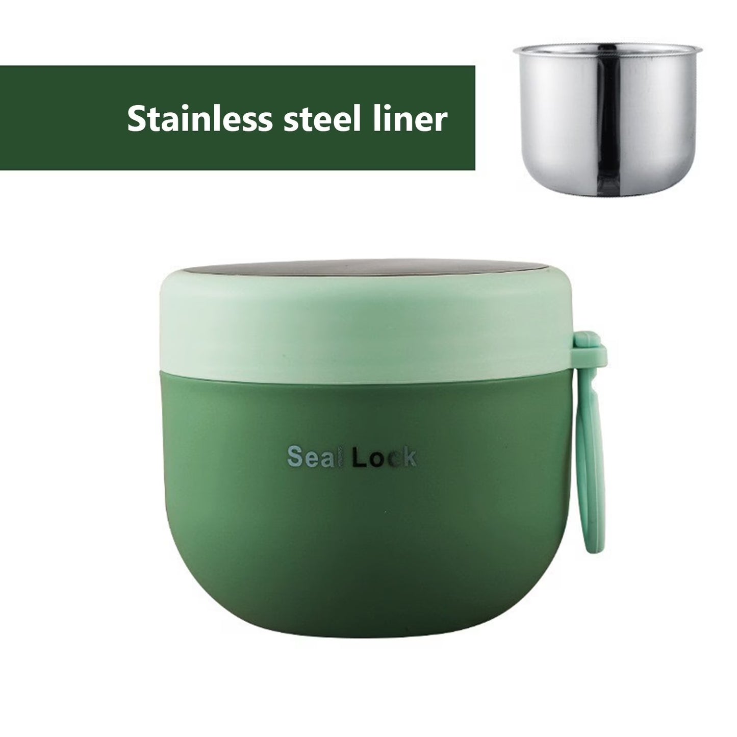 1pc Plastic Thermal Lunch Box, Insulated Lunch Cup, Portable for Camping And Picnic, Food Container, Bento Box,back to school