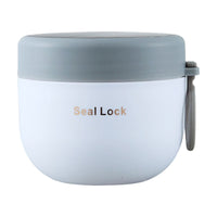 1pc Plastic Thermal Lunch Box, Insulated Lunch Cup, Portable for Camping And Picnic, Food Container, Bento Box,back to school