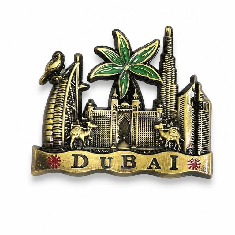 Tiny Shiny 3D Metal Travel Fridge Magnets