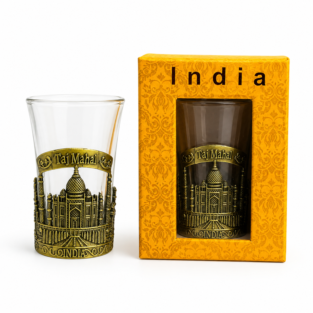 Tiny Shiny Taj Mahal Shot Glass Souvenir