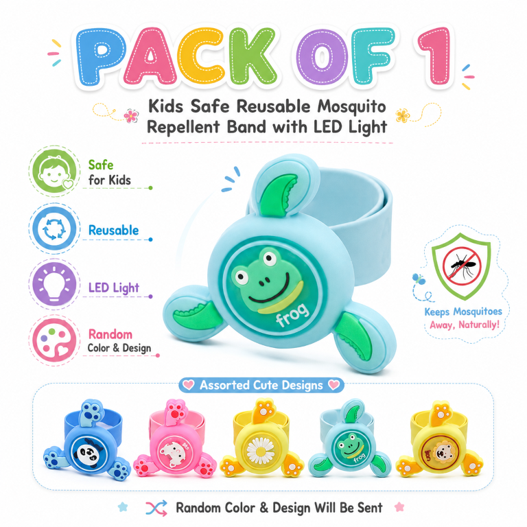 Tiny Shiny Kids LED Spinner Mosquito Band