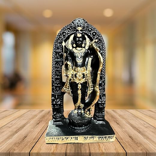 Tiny Shiny Ram Lala Idol Murti Statue | Ayodha's Shree Ram Lala Statue -7 Inch