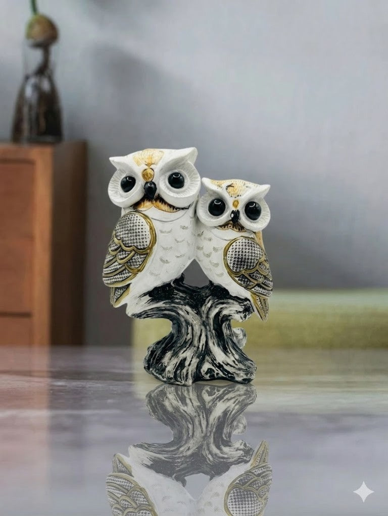 Owl Resin Showpiece for Home Decor
