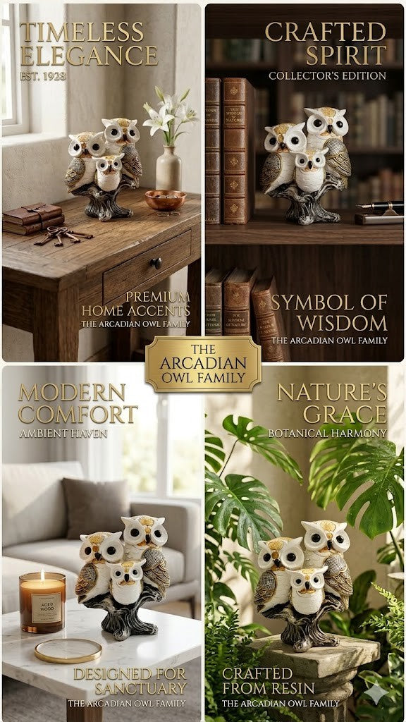 Owl Resin Showpiece for Home Decor