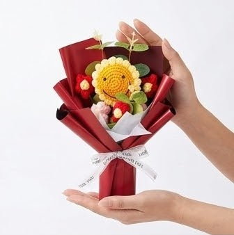Crochet Sunflower Bouquet Decor